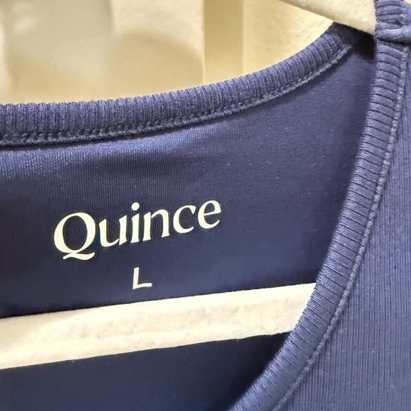 Quince Tencel baby blue ribbed midi tank dress large - Picture 7 of 9